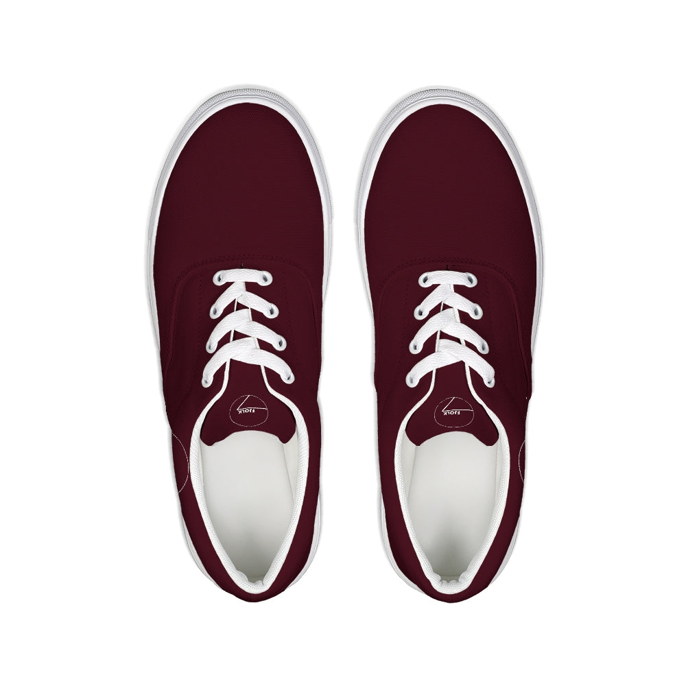 Classic Maroon Lace-Up